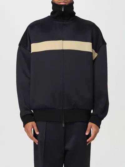 Fear Of God Stripe Zip-up Jacket In Black