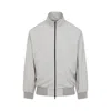 Fear Of God Cement Grey High Neck Track Jacket In Gray