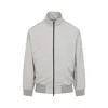 Fear Of God Cement Grey High Neck Track Jacket In Gray