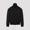 Fear Of God Black Nylon Bomber With High Collar In Black