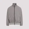 Fear Of God High Neck Track Jacket With Balloon Sleeves In Gray