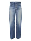 Fear Of God Straight Five-pocket Trousers Featuring Belt Loops In Blue
