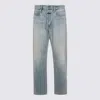 Fear Of God Light Blue Cotton Jeans In Purple