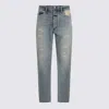 Fear Of God Repaired Classic Jeans In Blue