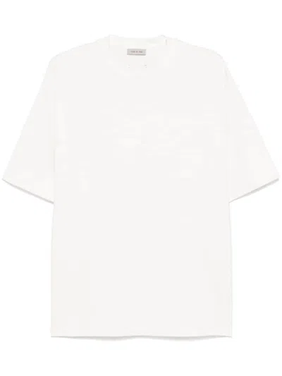 Fear Of God Logo-appliquéd Stretch-jersey T-shirt In Neutrals