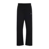 Fear Of God Jet Black Sporty Nylon Relaxed Track Pant In Black
