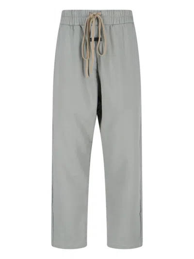 Fear Of God Comfortable Trousers Featuring Side Pockets In Gray