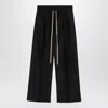 Fear Of God Drawstring Label-detail Track Pants In Black