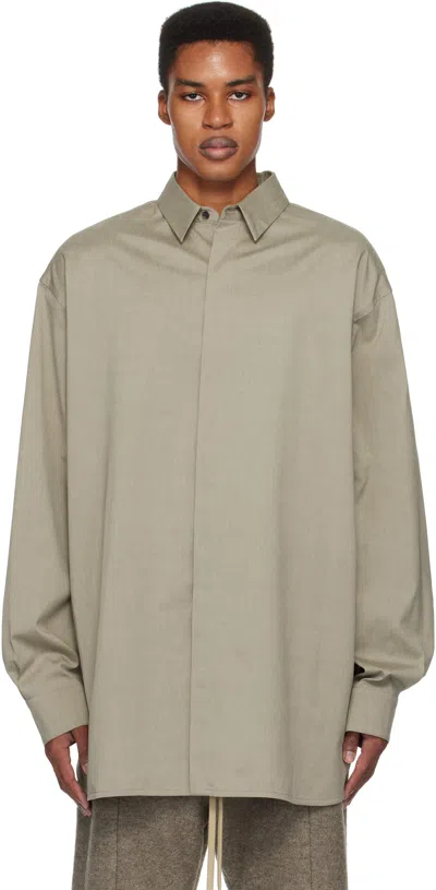 Fear Of God Khaki Vented Button Up Shirt