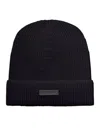 Fear Of God Knitted Hat With Logo In Black