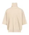 Fear Of God Turtleneck Sweater In Beige Virgin Wool Dropped Shoulders In Neutral