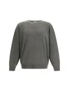 Fear Of God Men Oversized Wool Crewneck Sweater In Black