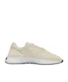 Fear Of God Round Toe Suede Runner With Rubber Sole In Neutral