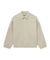 Fear Of God Viscose Blend Eternal Bomber Jacket With Embossed Detail In Gray