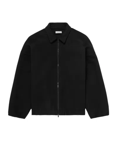 Fear Of God Lapel Long Sleeve Casual Jacket In Black