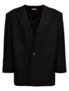 Fear Of God Wool Double-breasted Blazer In Black