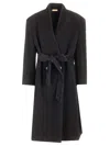 Fear Of God Mens Black Lapelless Herringbone-weave Wool Coat In Black