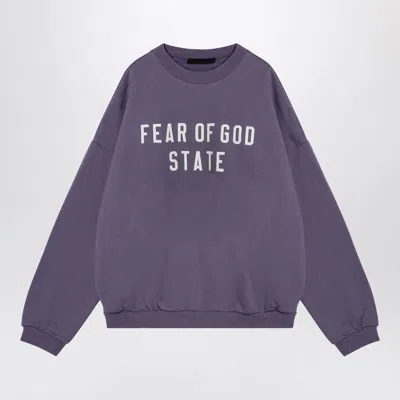 Fear Of God Lavender Coloured Sweatshirt With Embroidered Logo In Pink