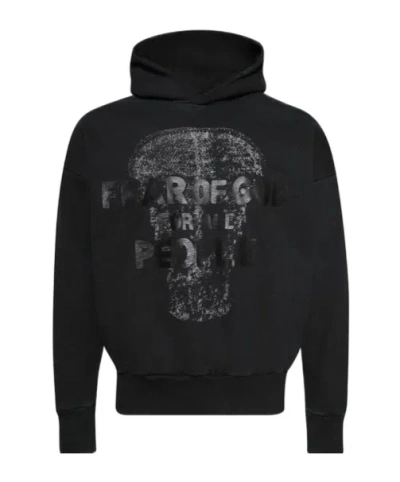 Fear Of God Les Panteres Printed Cotton-jersey Hoodie In Black