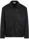 Fear Of God Relaxed Leather Jacket Long Sleeves In Brown