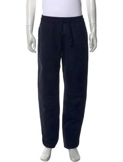 Pre-owned Fear Of God Leather Joggers In Blue