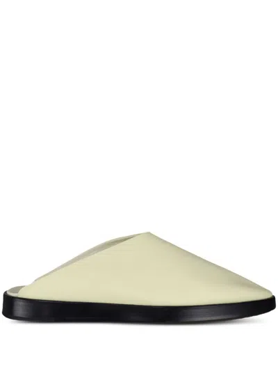 Fear Of God Leather Mules In Yellow