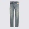 Fear Of God Repaired Classic Jeans In Blue