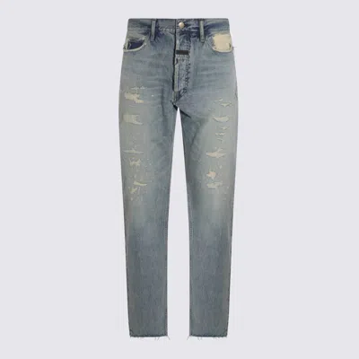 FEAR OF GOD LIGHT BLUE COTTON DENIM JEANS