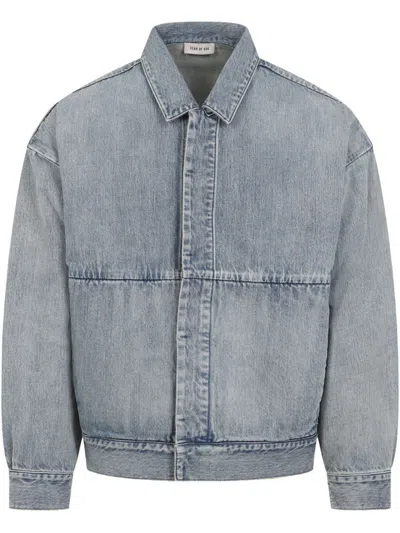 FEAR OF GOD LIGHT BLUE DENIM TRUCKER JACKET