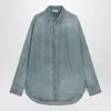 Fear Of God Light Blue Shirt With Faded Denim Effect