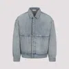 Fear Of God Denim Trucker Casual Jackets And Parka Blue In Light Blue