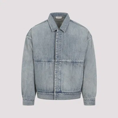FEAR OF GOD LIGHT BLUE TRUCKER DENIM JACKET