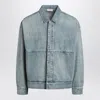 Fear Of God Denim Trucker Casual Jackets And Parka Blue