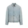 Fear Of God Drop Shoulder Zipped Denim Jacket