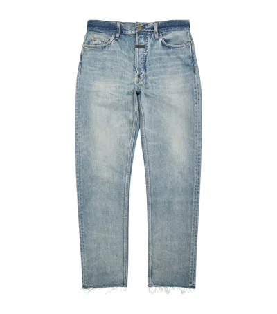Fear Of God Light Wash Jeans In Blue