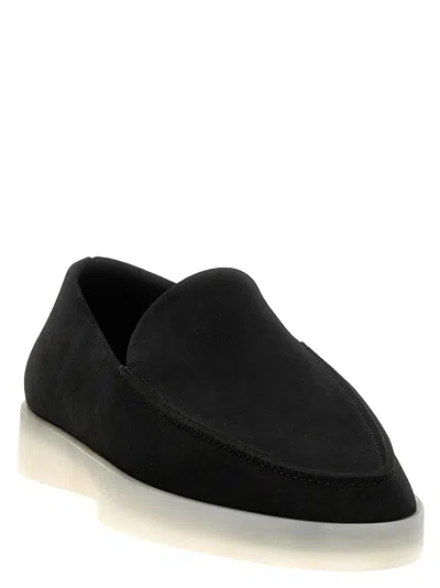 Fear Of God Suede Loafers With Rubber Sole And Round Toe In Black