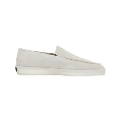 Fear Of God Off White Slip On Loafers In Animal Print
