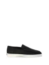 Fear Of God Suede Loafers With Rubber Sole And Round Toe In Black