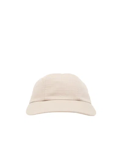 Fear Of God Logo-appliqué Cotton Cap In Nude