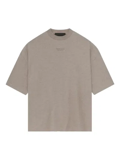 Fear Of God Logo-detail Cotton T-shirt In Neutral