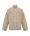 Fear Of God Viscose Blend Eternal Bomber Jacket With Embossed Detail In Nude