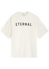 Fear Of God Eternal Oversized Logo-detailed Cotton-jersey T-shirt In White