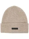 Fear Of God Cashmere Beanie With Fold-over Cuff In Neutrals