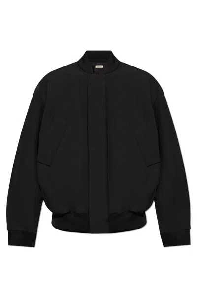 Fear Of God Logo Patch Concealed Fastened Jacket In Black