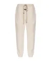 Fear Of God Logo-patch Cotton Track Pants In Nude