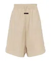 Fear Of God Logo Patch Drawstring Shorts In Multi