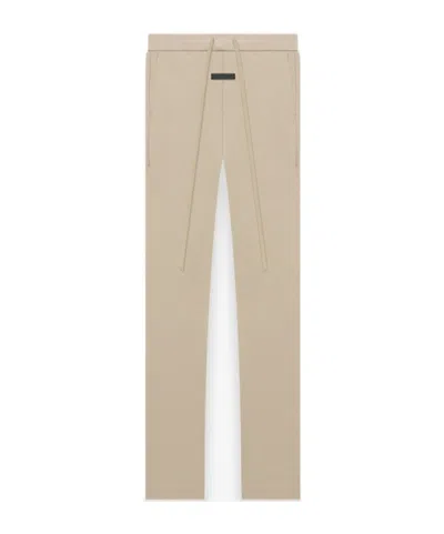 Fear Of God Logo Patch Drawstring Sweatpants In Neutral