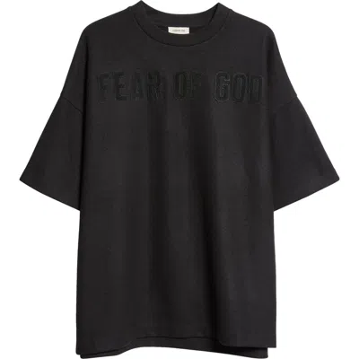 FEAR OF GOD FEAR OF GOD LOGO PATCH SHORT SLEEVE MERINO WOOL T-SHIRT