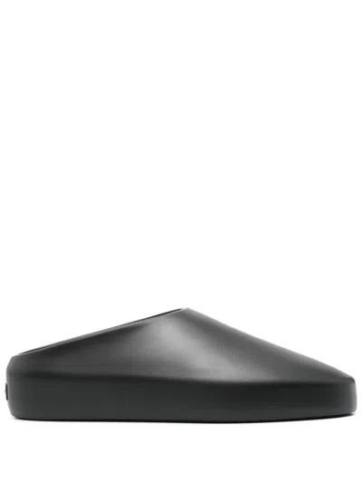 FEAR OF GOD LOGO-PATCH SLIPPERS