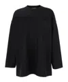 Fear Of God Logo Patch Long Sleeve Tee In Black